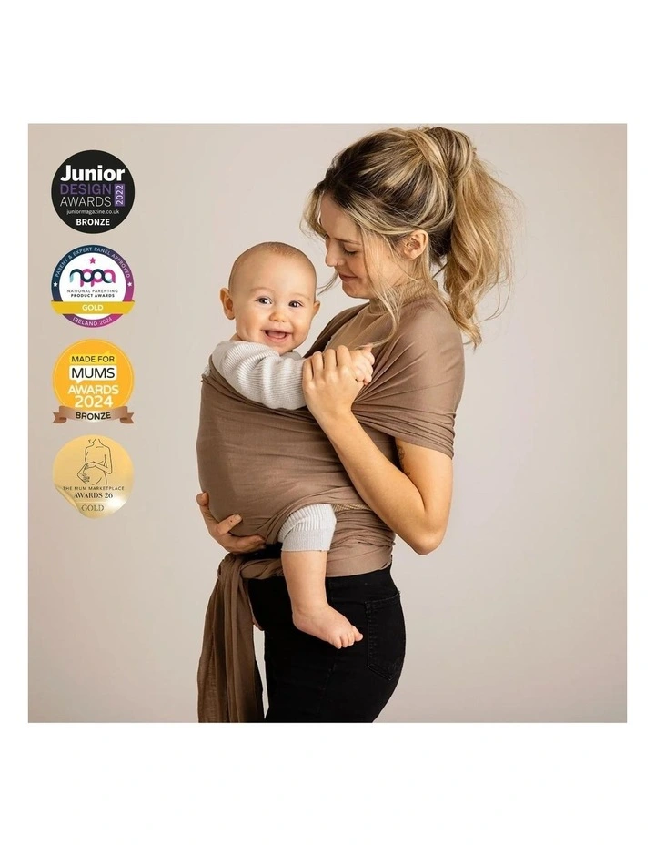 Stretchy Baby Wrap - Nutmeg image 4