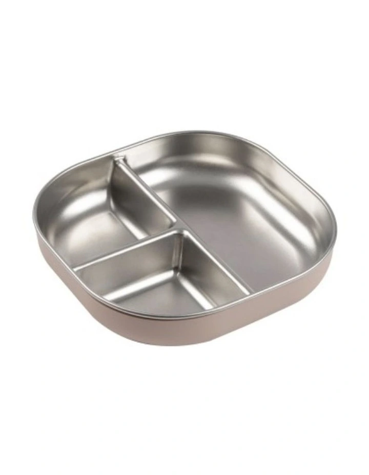 Stainless Steel Divided Plate - Cotton Candy image 1