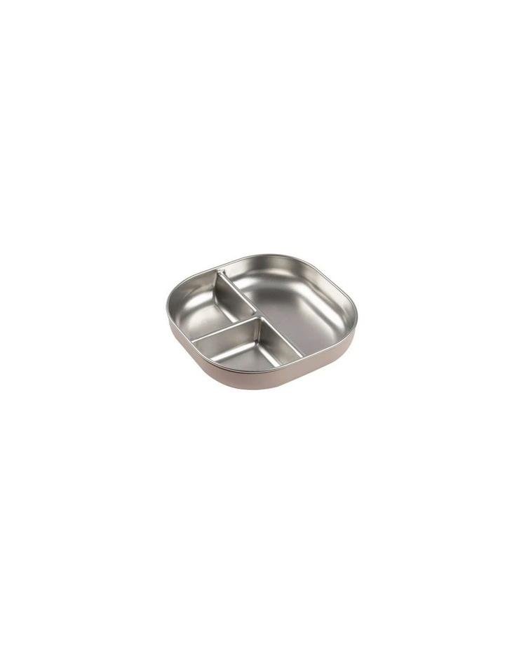Stainless Steel Divided Plate - Cotton Candy image 1