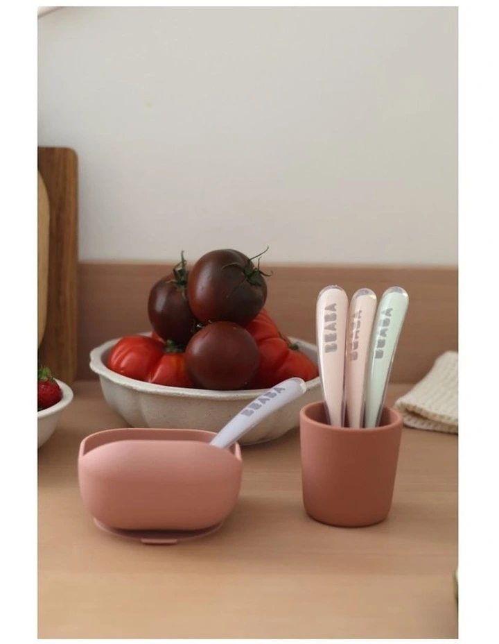 1st Stage Silicone Spoons 4 Pack - Cotton Candy/Misty Green/Pink/Lilac image 4