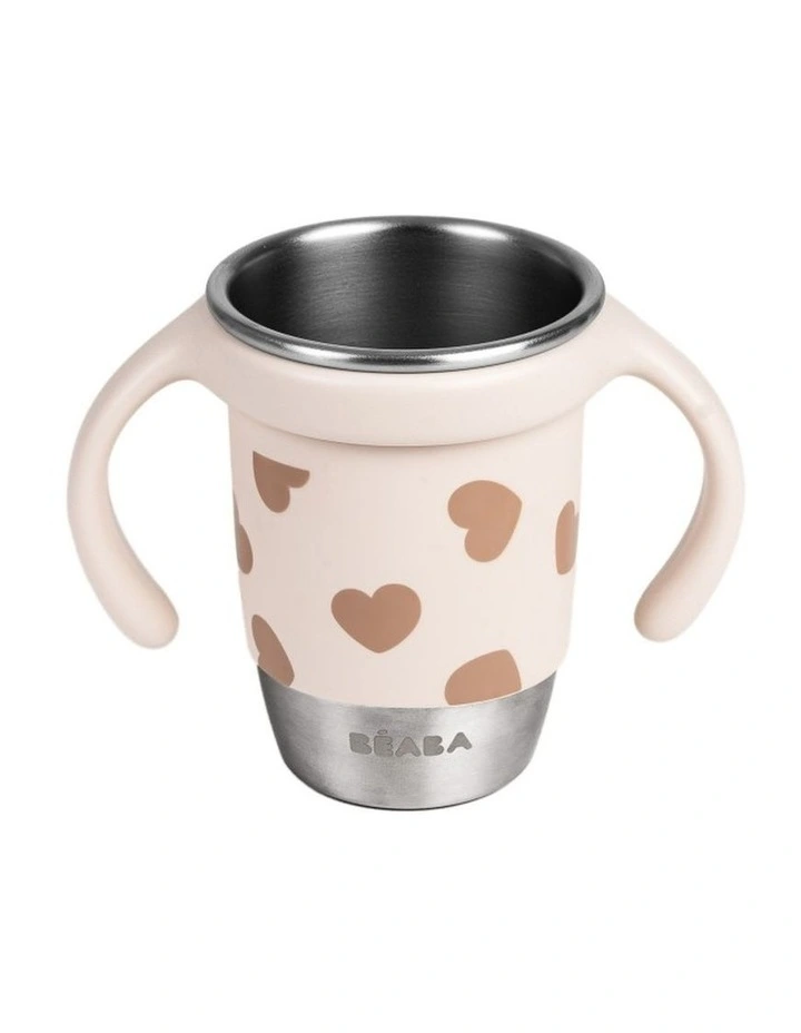 Click & Drink 360 Stainless Steel Learning Cup 240ml - Big Love image 5