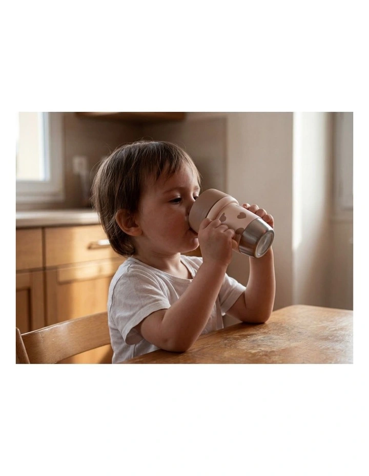 Click & Drink 360 Stainless Steel Learning Cup 240ml - Big Love image 7