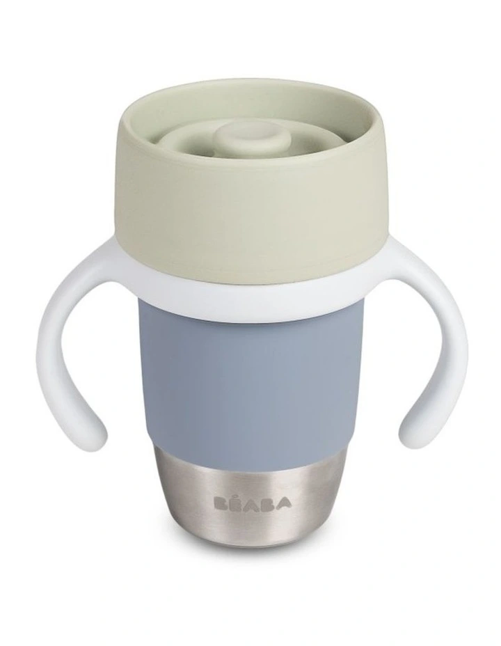 Click & Drink 360 Stainless Steel Learning Cup 240ml - Pebble image 1
