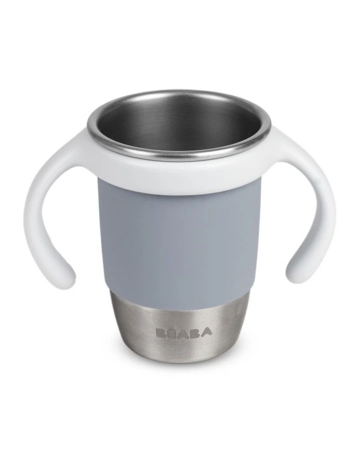 Click & Drink 360 Stainless Steel Learning Cup 240ml - Pebble image 5
