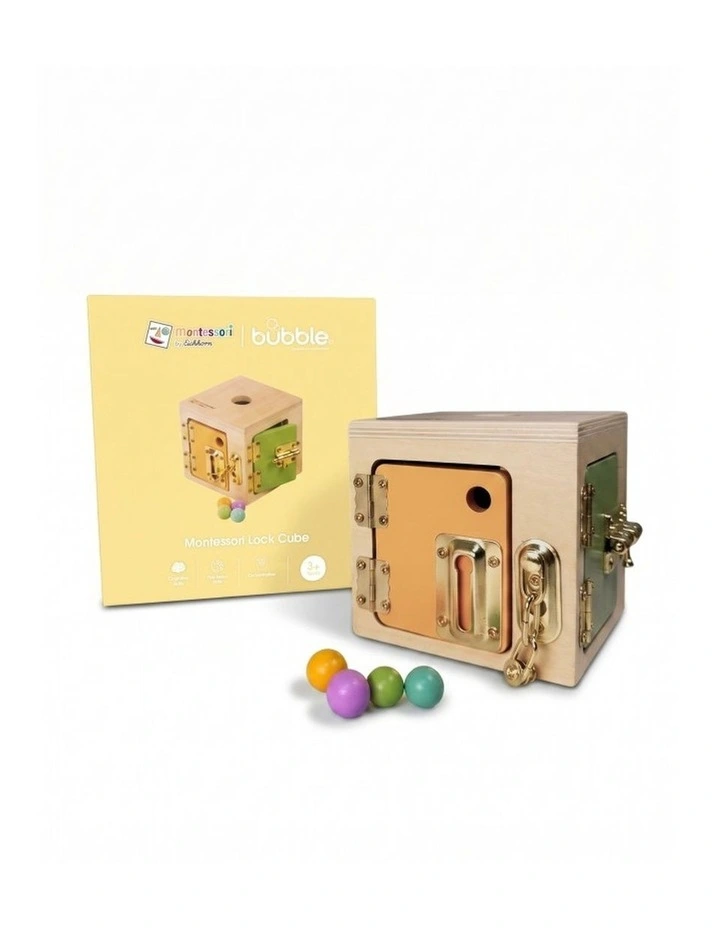 Montessori by Eichhorn Lock Cube image 1