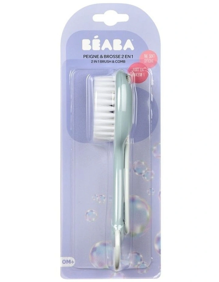 Baby Brush & Comb - Green Blue image 2