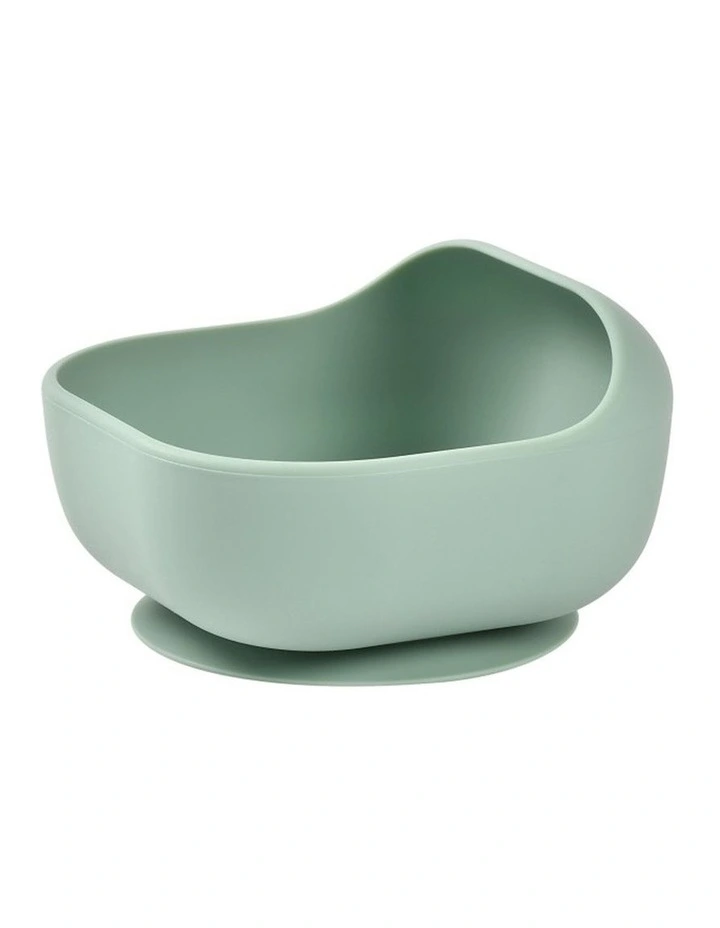 Silicone Suction Bowl - Sage Green image 1