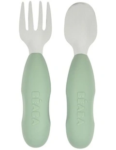 Stainless Steel Pre-Cutlery - Sage Green