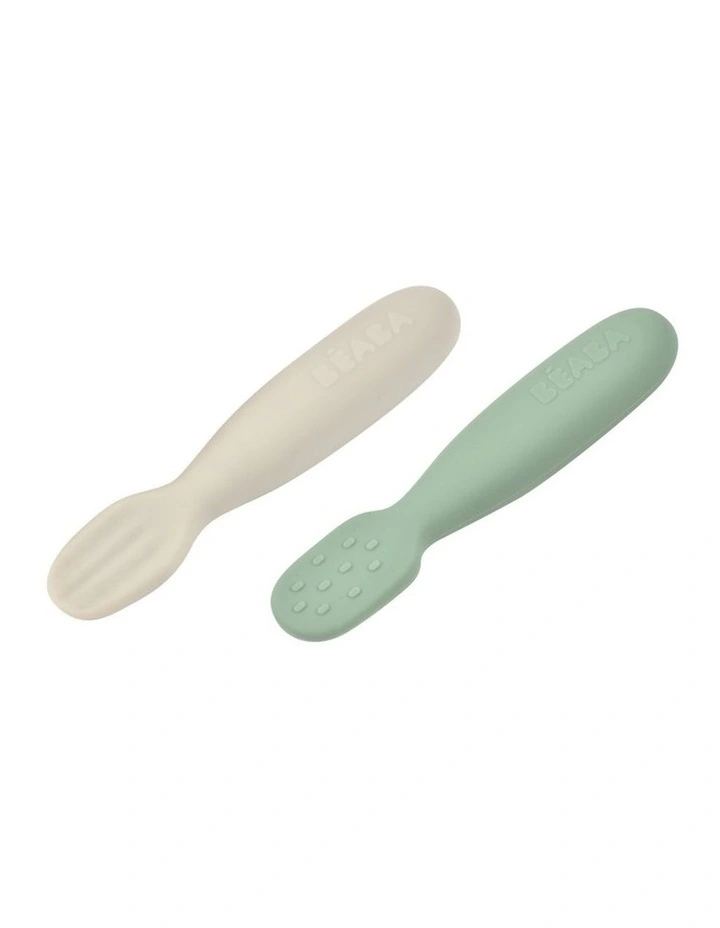 Silicone Pre-Spoons 2 Pack - Sage Green/Velvet Grey image 3