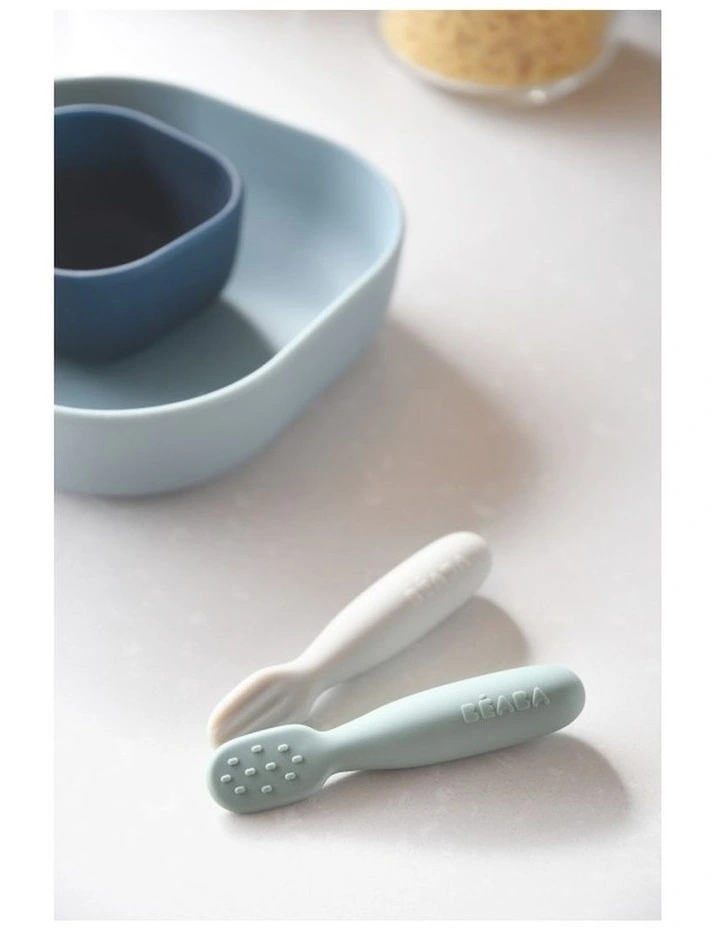 Silicone Pre-Spoons 2 Pack - Sage Green/Velvet Grey image 5