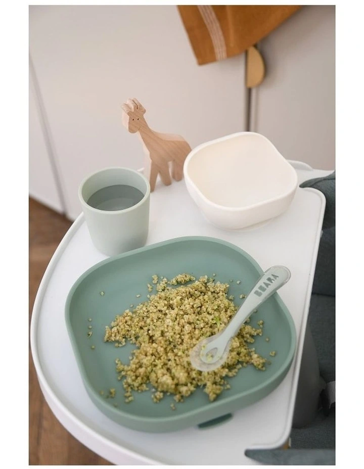 Silicone Suction Meal Set - Sage/Misty Green image 4
