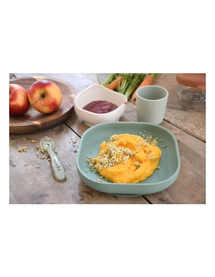 Silicone Suction Meal Set - Sage/Misty Green image 5