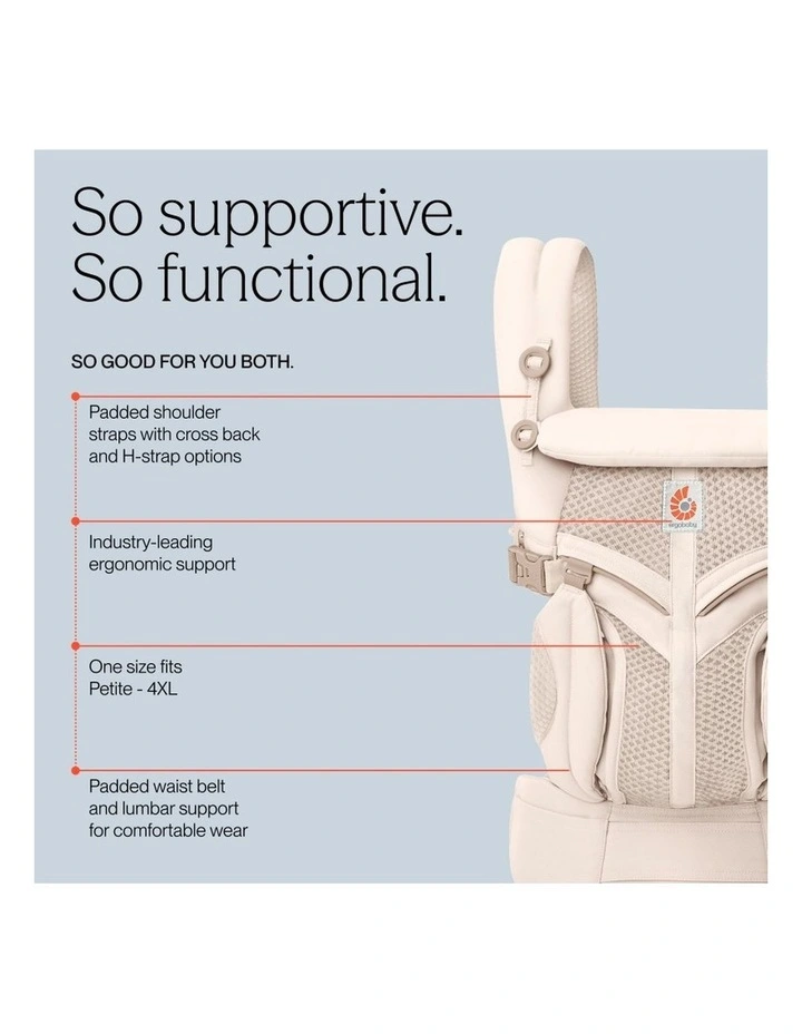 Omni Classic Mesh Baby Carrier - Natural Beige image 7