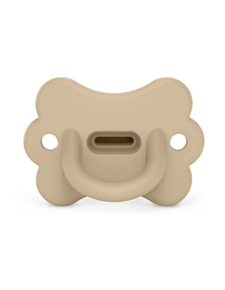 Colour Essence Butterfly Silicone SX Pro Soother 0-6 Months - Irish Cream image 1