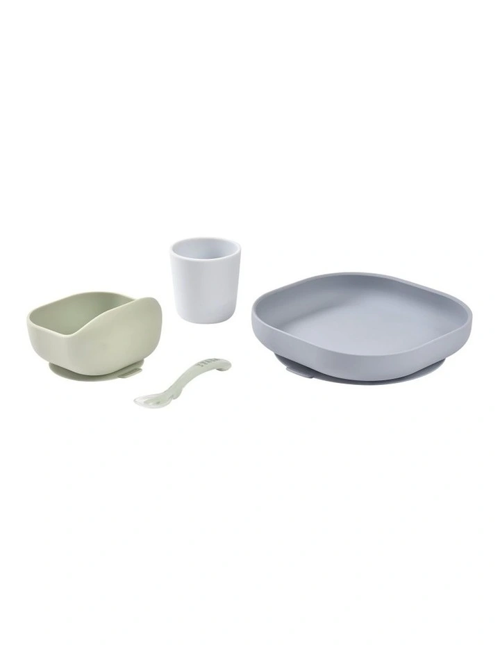Silicone Suction Meal Set - Cloud Blue image 3