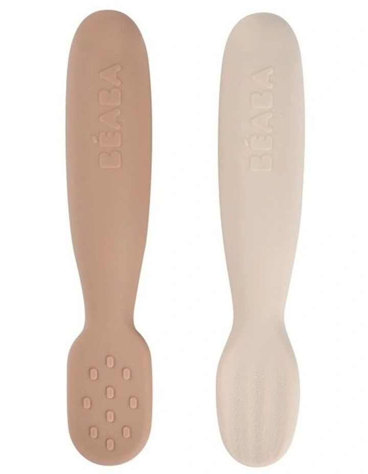 Silicone Pre-Spoons 2 Pack - Praline/Clay image 1