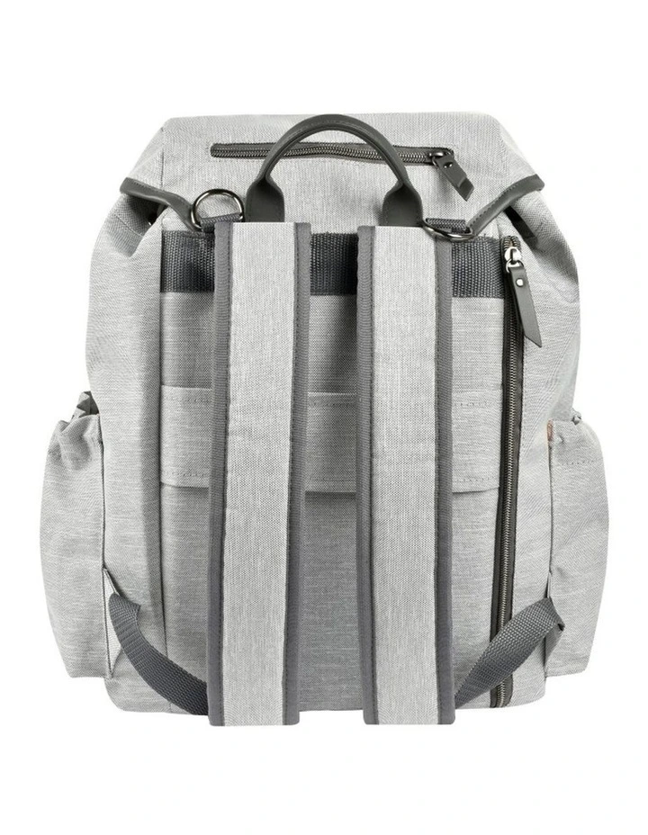 Vancouver Nappy Bag Backpack - Heather Grey image 3