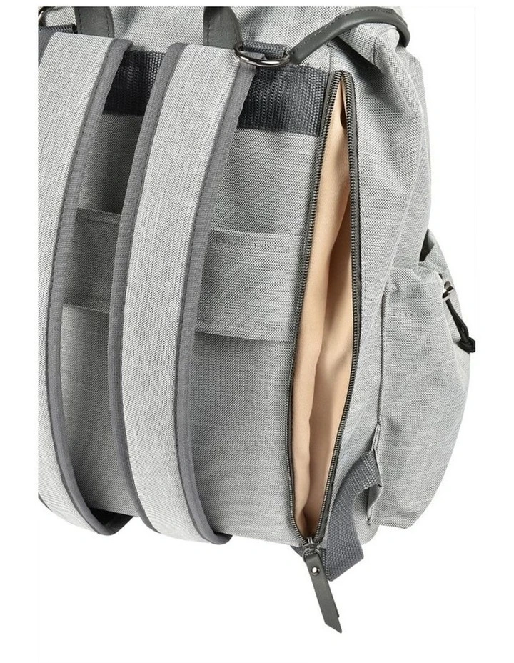 Vancouver Nappy Bag Backpack - Heather Grey image 4