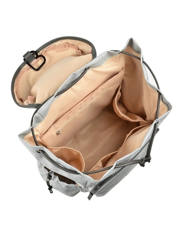 Vancouver Nappy Bag Backpack - Heather Grey image 6