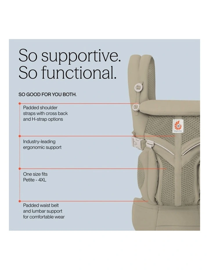 Omni Classic Mesh Baby Carrier - Soft Olive image 5