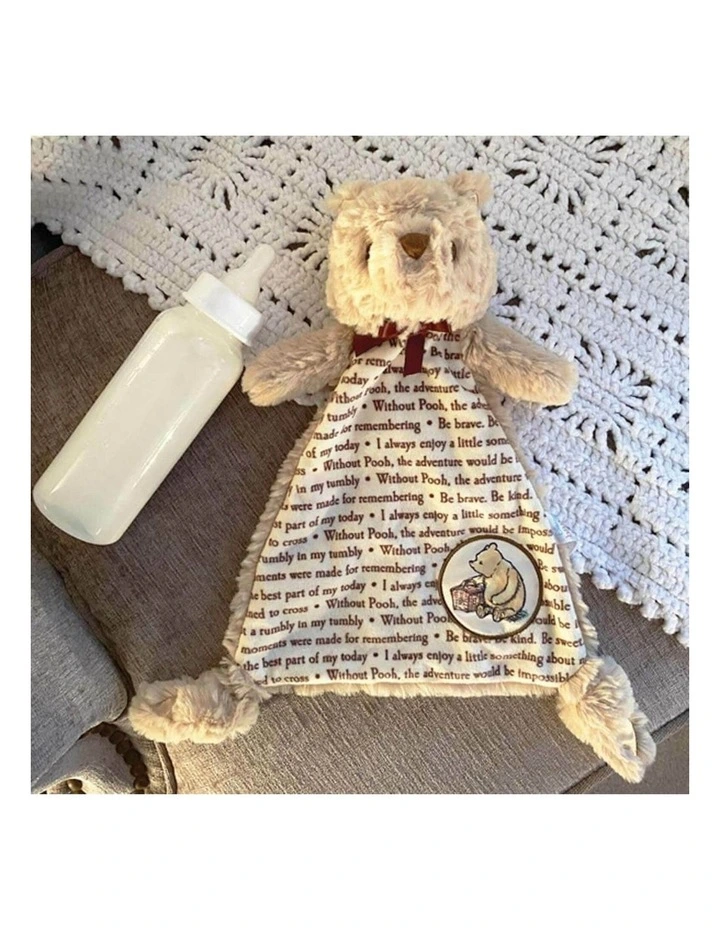 Classic Pooh Comfort Blanket - Nursery Comfort Blanket image 5