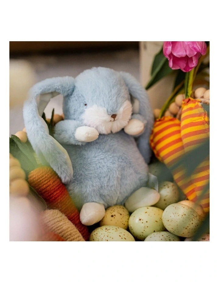 Tiny Standing Nibble Bunny Maui Blue 20cm Soft Toy - Birth  image 5