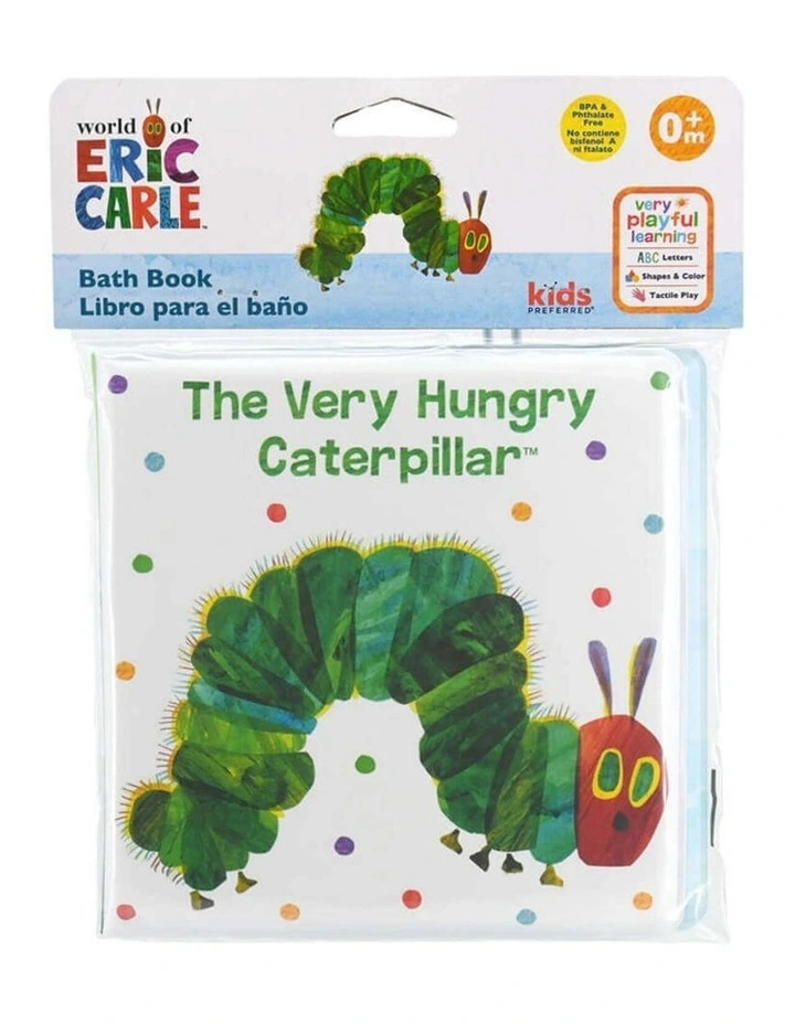 The Very Hungry Caterpillar Vinyl Bath Book, Birth image 1