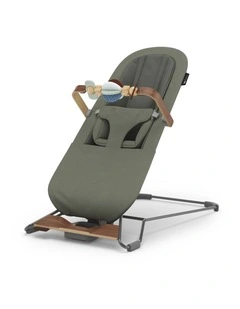 UPPAbaby Mira V2 3-in-1 Bouncer - Maddie (Green Soft Knit / Walnut)