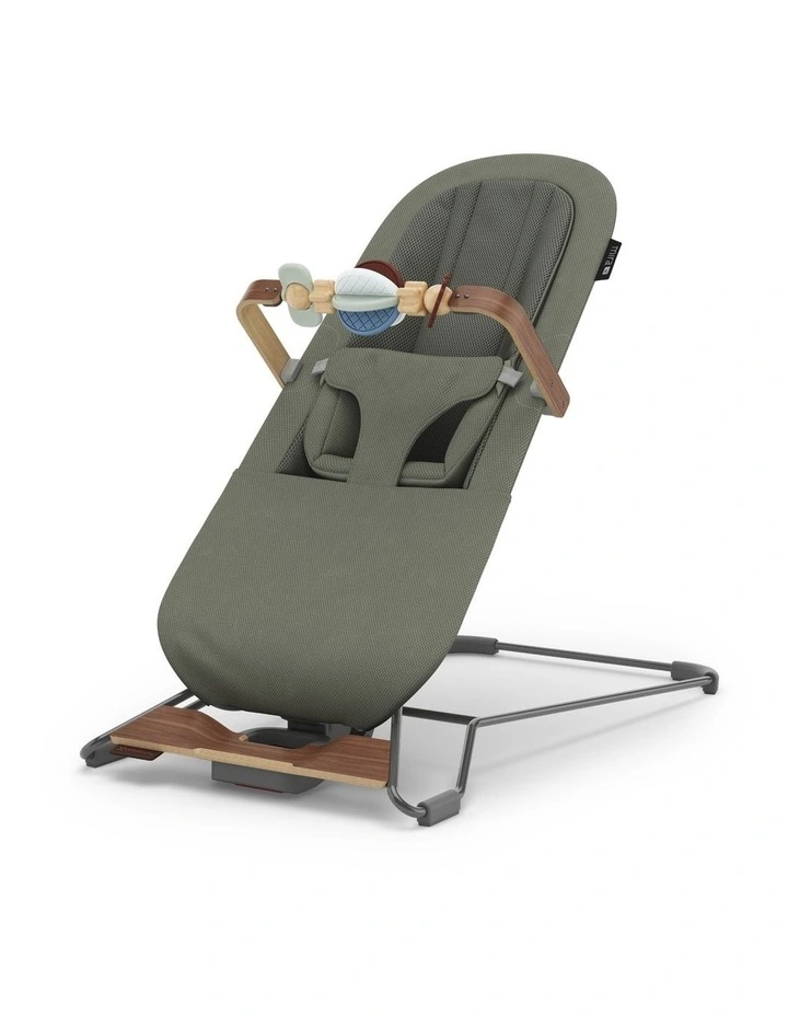 UPPAbaby Mira V2 3-in-1 Bouncer - Maddie (Green Soft Knit / Walnut) image 1