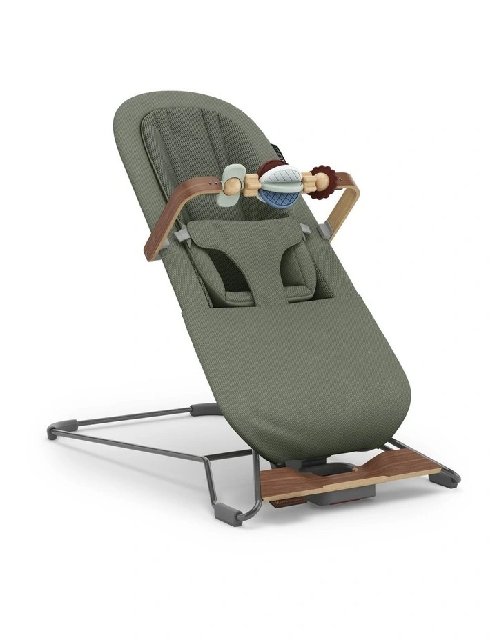 UPPAbaby Mira V2 3-in-1 Bouncer - Maddie (Green Soft Knit / Walnut) image 2