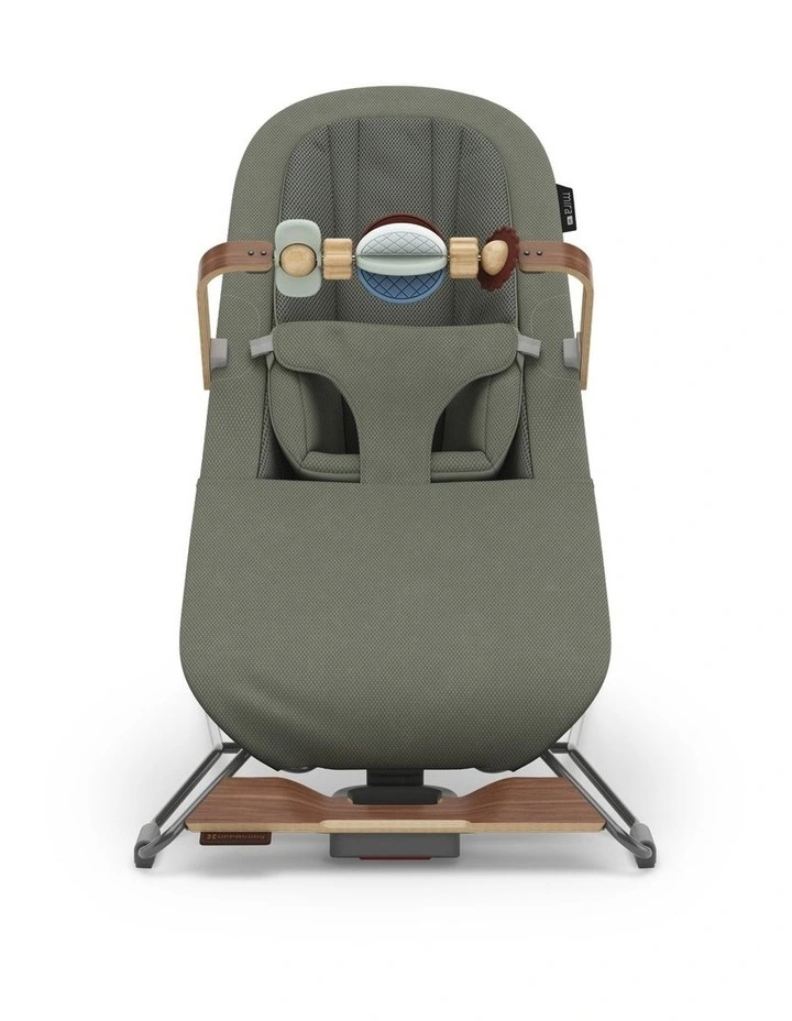UPPAbaby Mira V2 3-in-1 Bouncer - Maddie (Green Soft Knit / Walnut) image 3