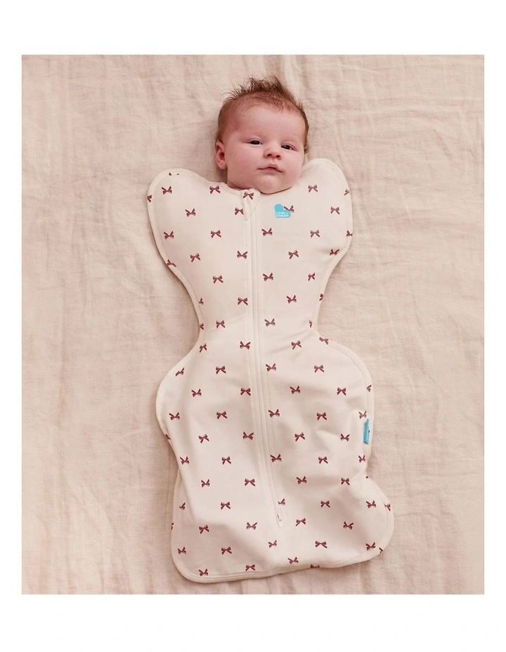 Swaddle Up 1.0 TOG Original Cotton Bows Cream image 2