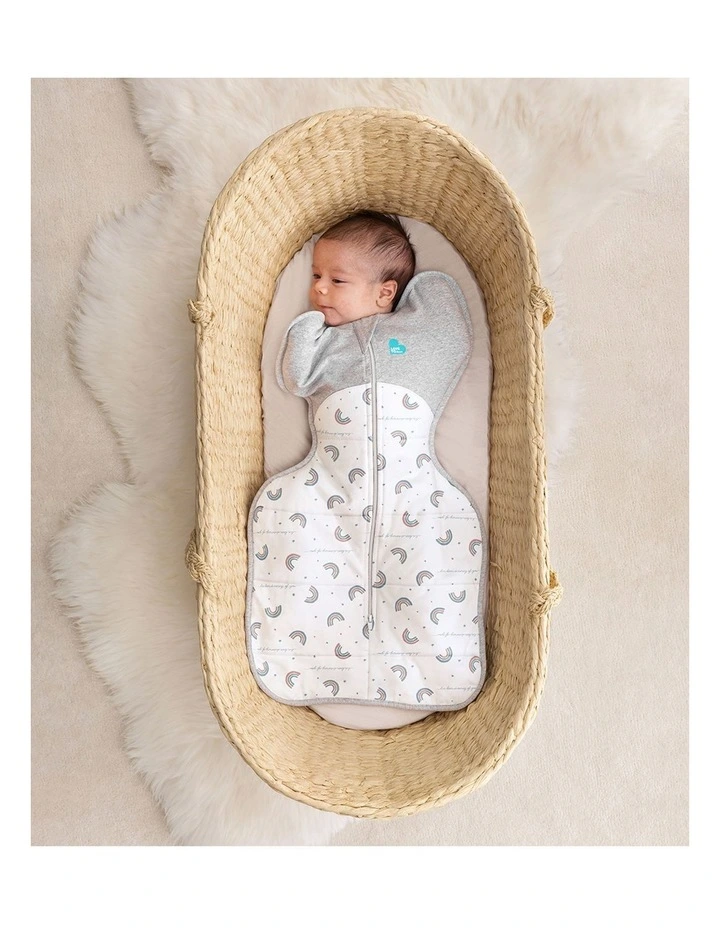 Swaddle Up 2.5 TOG Quilted Cotton Rainbow White image 2