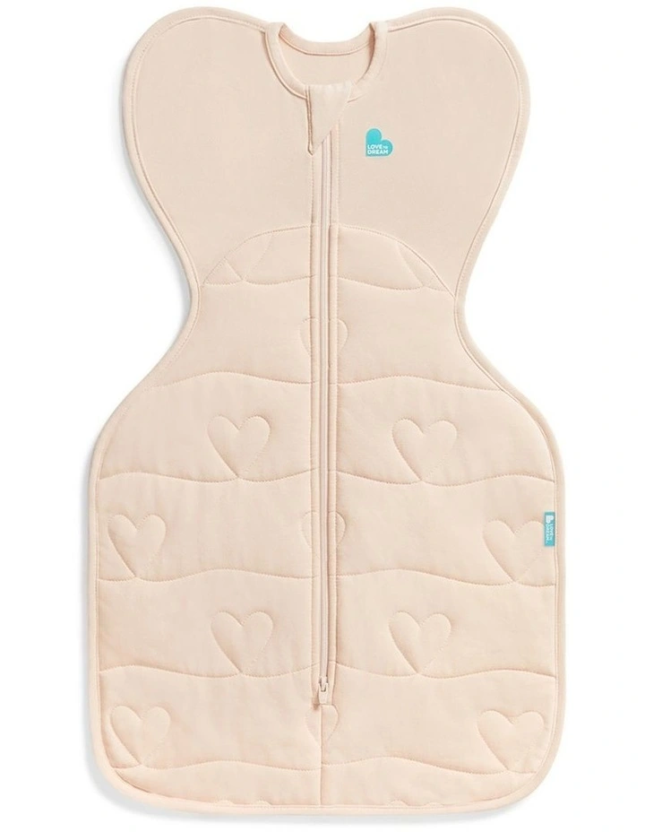 Swaddle Up 3.5 TOG Quilted Cotton Heart Quilting Blush image 1
