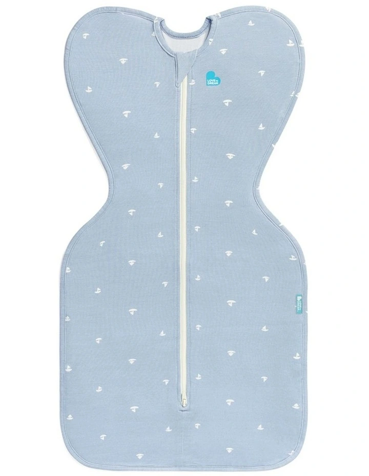 Swaddle Up 1.0 TOG Viscose from Bamboo Boats Mist Blue image 1