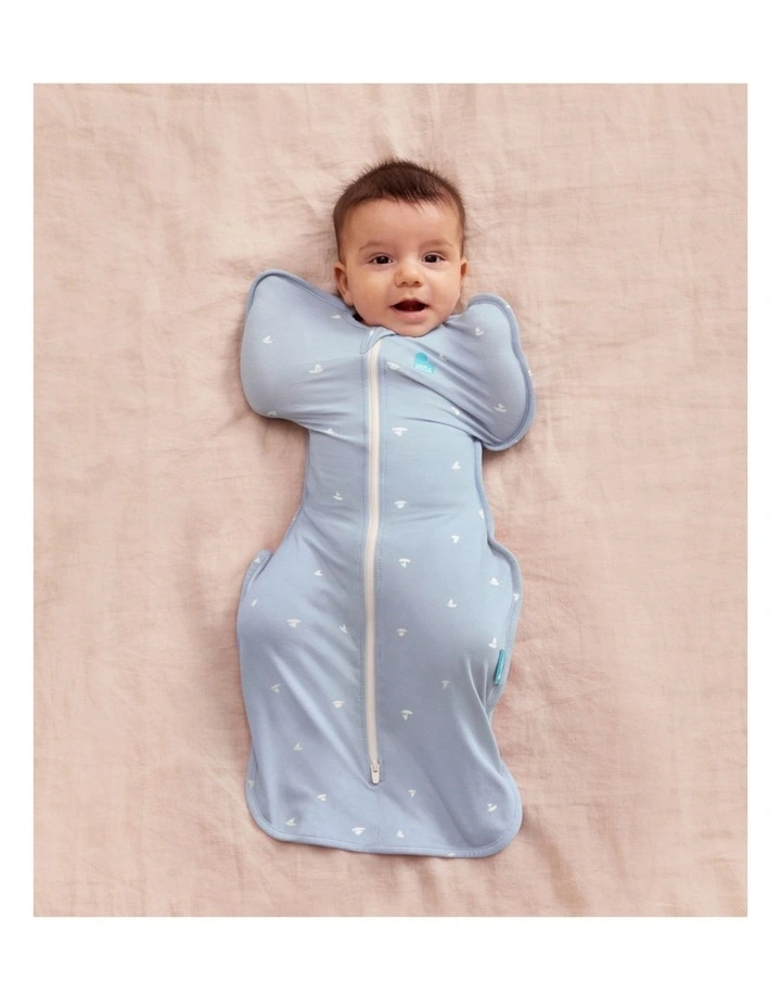 Swaddle Up 1.0 TOG Viscose from Bamboo Boats Mist Blue image 2