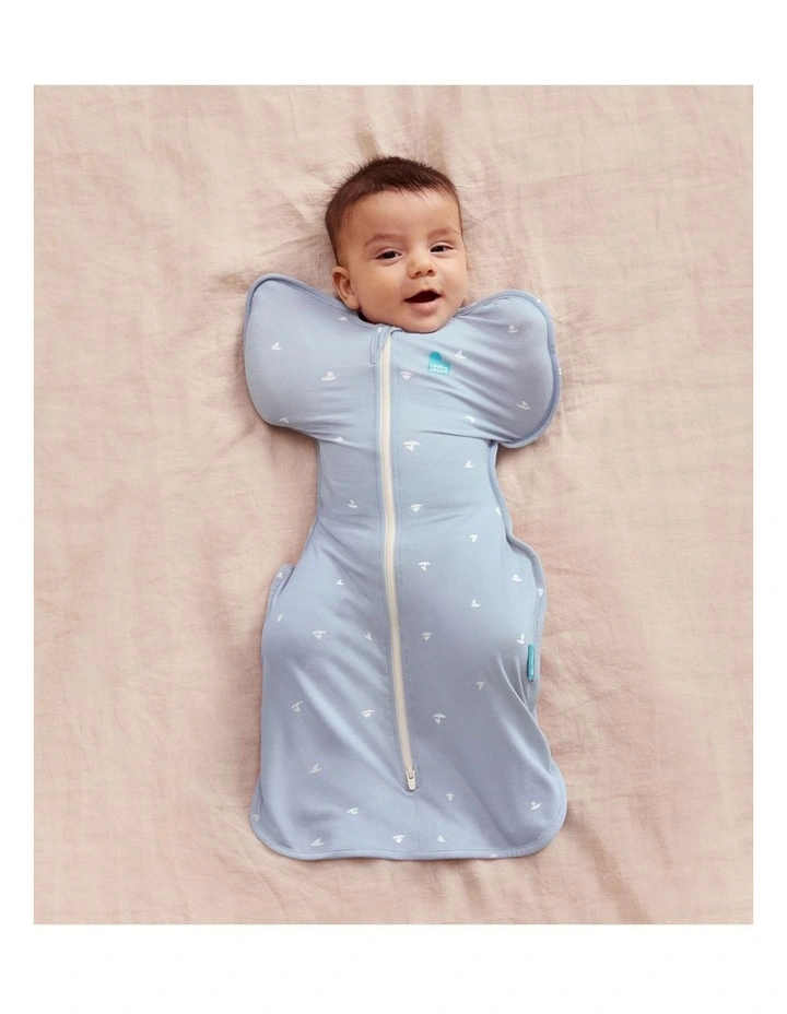 Swaddle Up 1.0 TOG Viscose from Bamboo Boats Mist Blue image 3