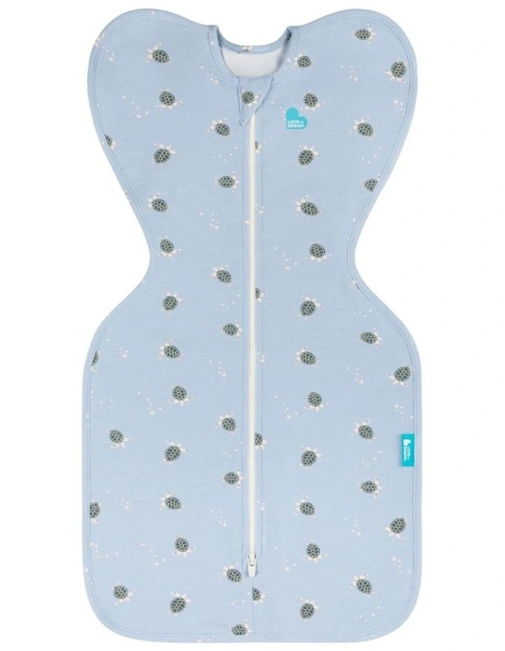 Swaddle Up 1.0 TOG Original Cotton Turtally Mist Blue image 1
