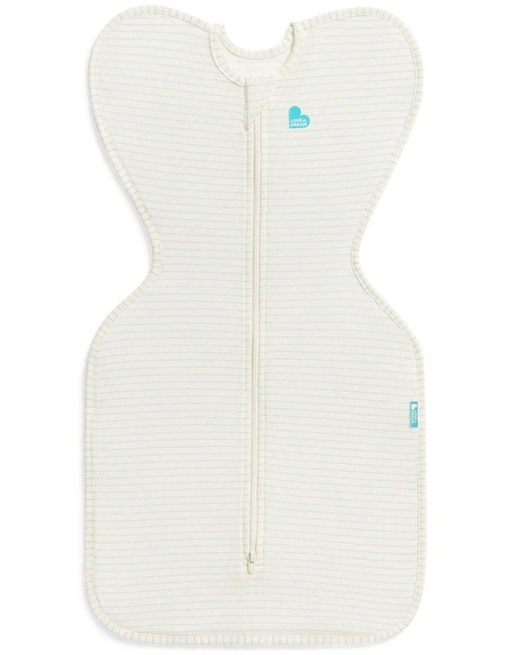 Swaddle Up 0.2 TOG Cotton Breton Stripe Tan image 1