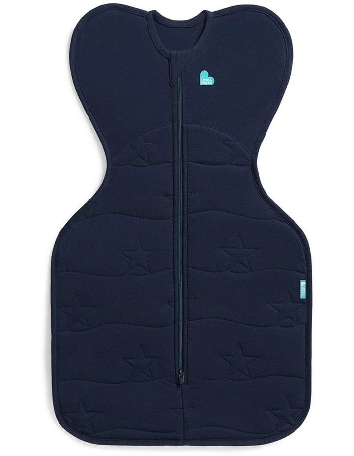 Swaddle Up 3.5 TOG Quilted Cotton Star Quilting Navy image 1