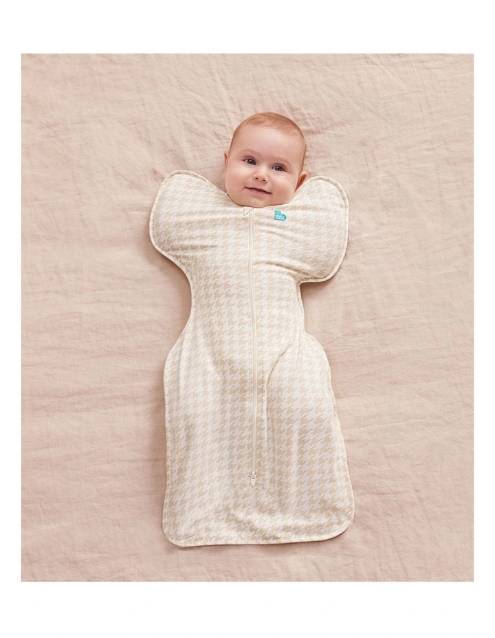 Swaddle Up 1.0 TOG Original Cotton Houndstooth Tan image 2