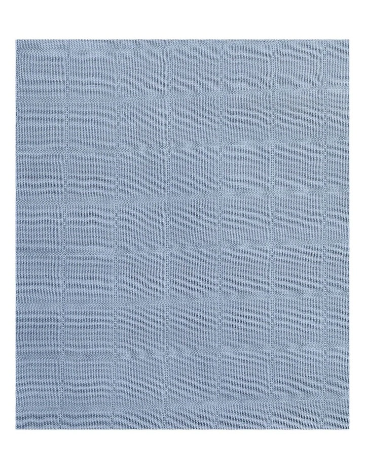 Burp Cloth 2 Pack Muslin Rocket Mist Blue image 6