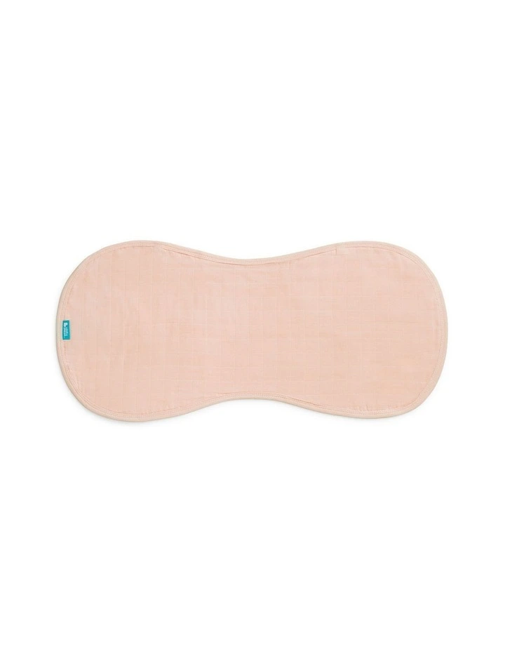 Burp Cloth 2 Pack Muslin Rocket Blush image 3