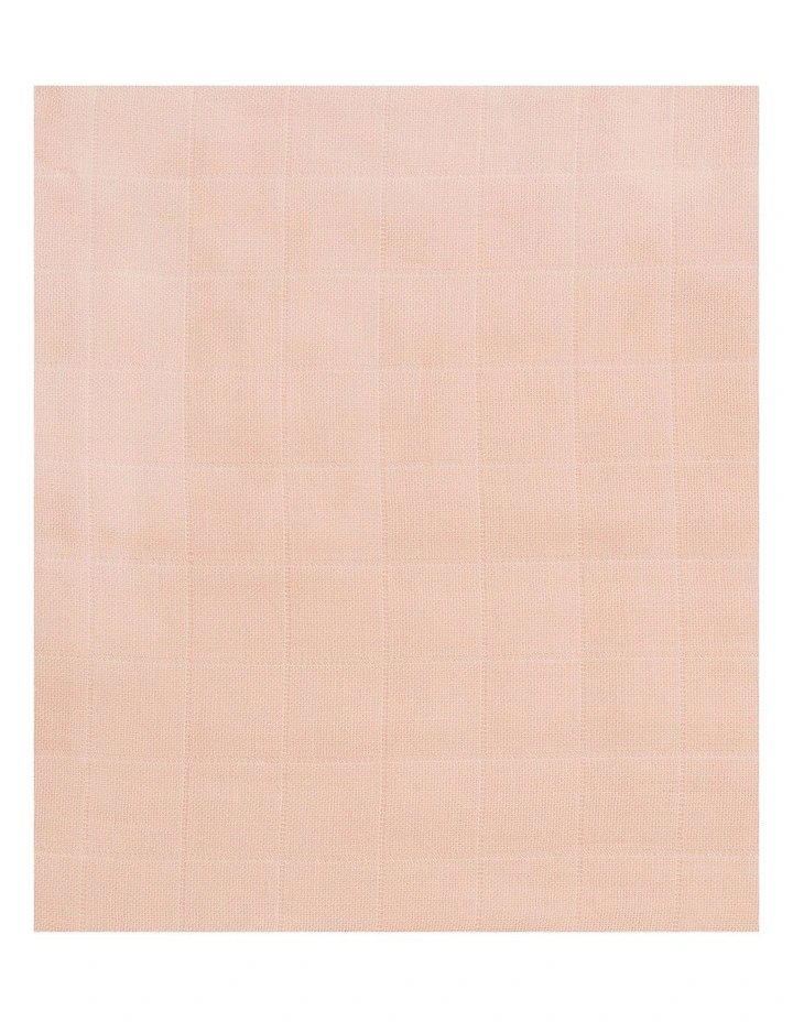 Burp Cloth 2 Pack Muslin Rocket Blush image 6