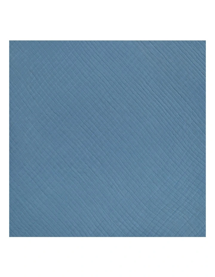 Hooded Towel Muslin Storm Blue image 4