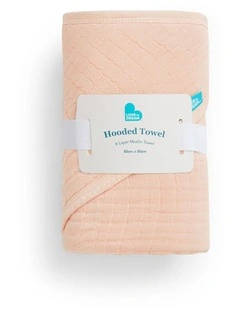 Hooded Towel Muslin Blush