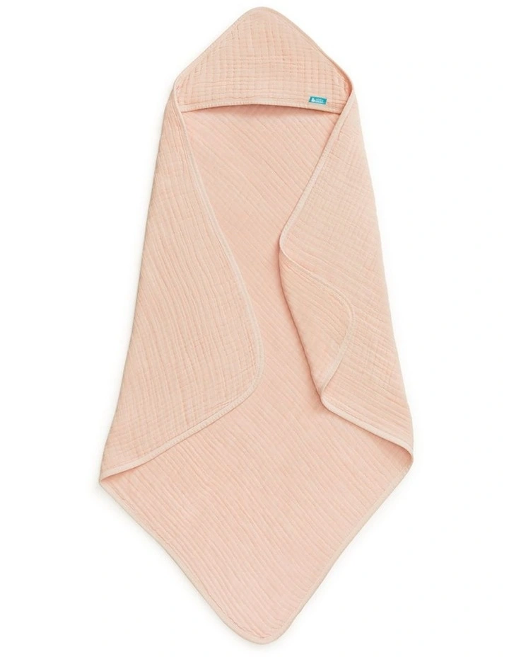 Hooded Towel Muslin Blush image 3