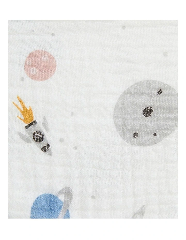 Bib 2 Pack Muslin Rocket Blush image 5