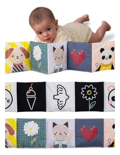 Taf Toys Fantasy Bloom Baby Book Soft Fabric Sensory Activity Toy 0m 
