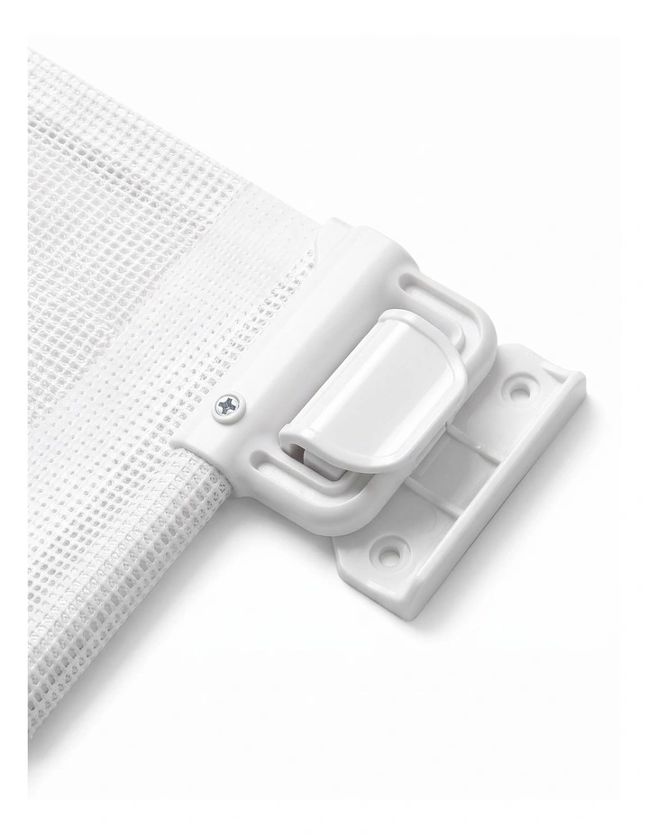 BoPeep Retractable Baby Gate 150cm No Drill One-Hand Lock  for Hallways Grey image 5